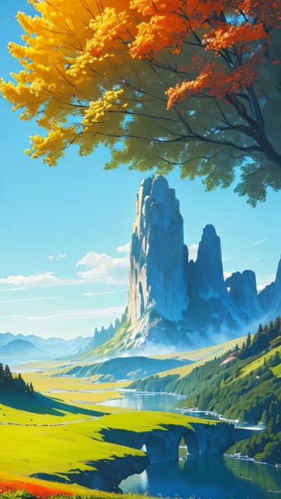 Landscape Hippie Art for phone wallpaper