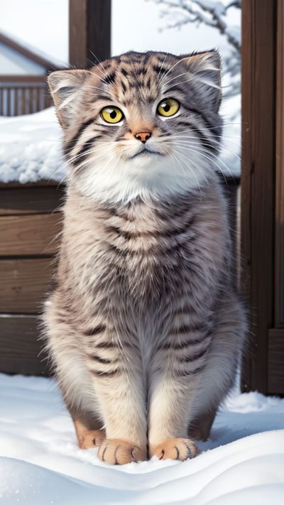 Pallas's cat for phone wallpaper