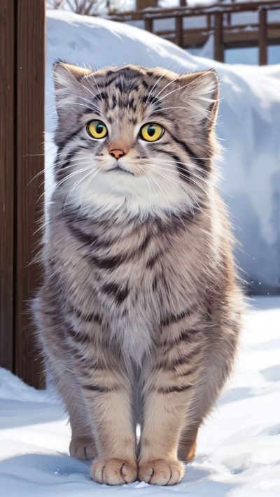 Pallas's cat for phone wallpaper