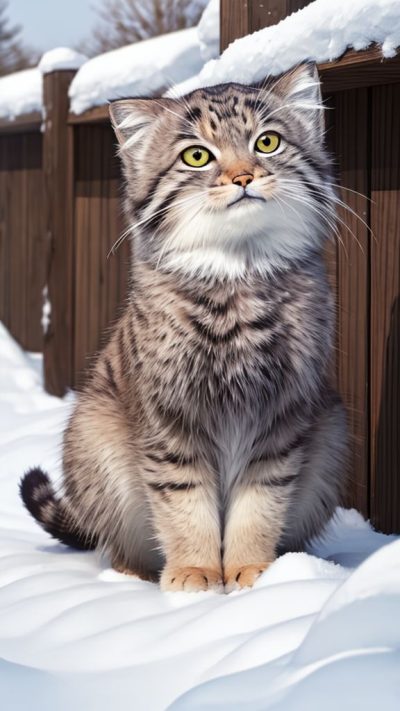 Pallas's cat for phone wallpaper