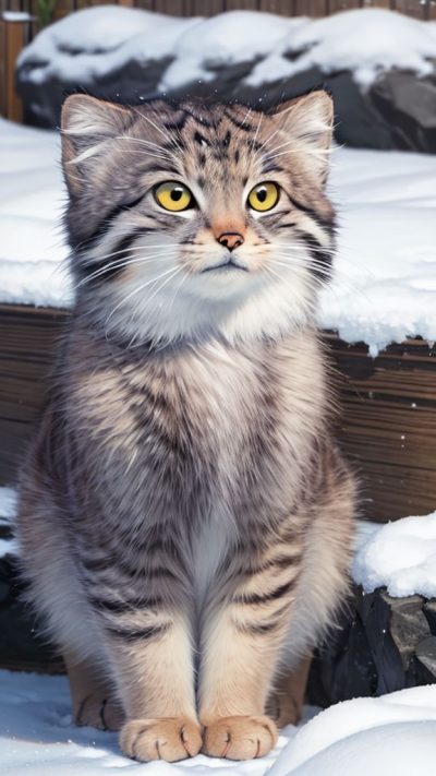 Pallas's cat for phone wallpaper