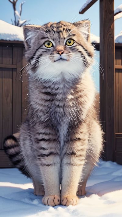 Pallas's cat for phone wallpaper