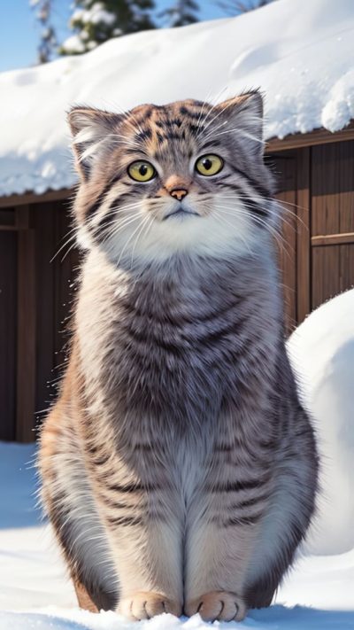 Pallas's cat for phone wallpaper