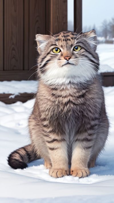 Pallas's cat for phone wallpaper