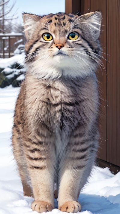 Pallas's cat for phone wallpaper