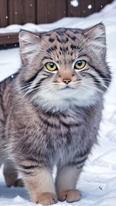 Pallas's cat for phone wallpaper