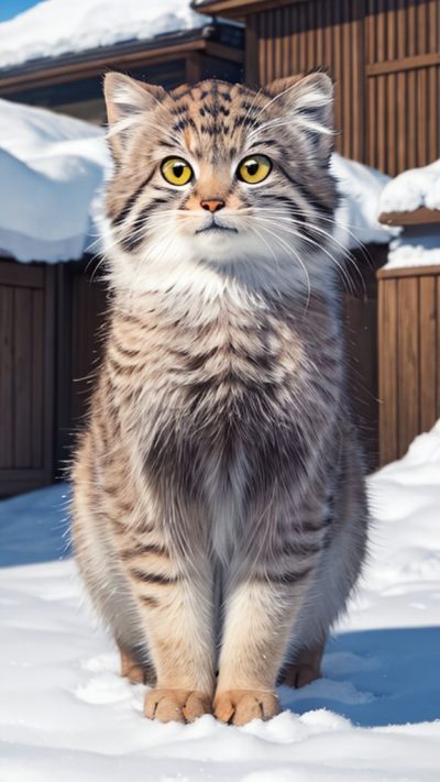 Pallas's cat for phone wallpaper