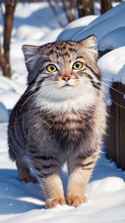 Pallas's cat for phone wallpaper