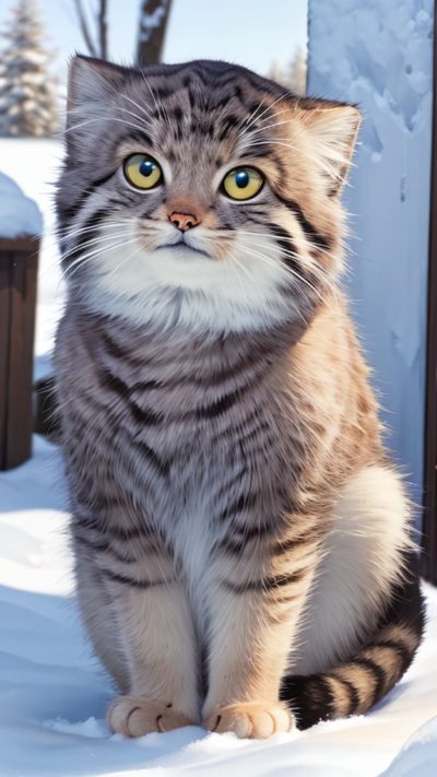 Pallas's cat for phone wallpaper