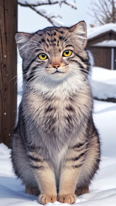 Pallas's cat for phone wallpaper