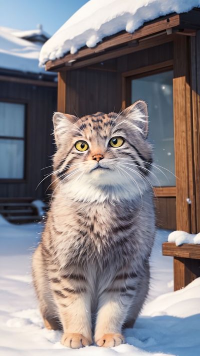 Pallas's cat for phone wallpaper