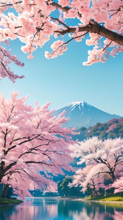 Sakura Japan Scenery for phone wallpaper