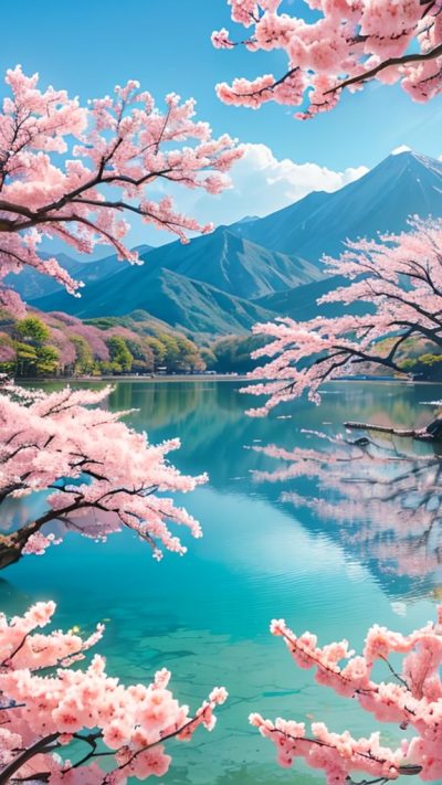 Sakura Japan Scenery for phone wallpaper