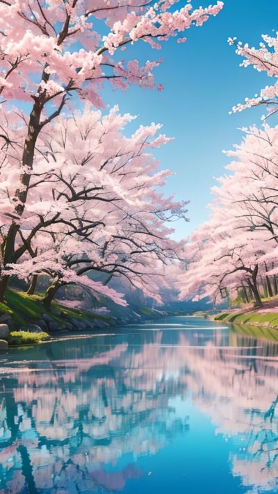 Sakura Japan Scenery for phone wallpaper