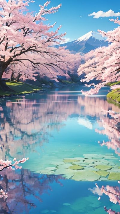 Sakura Japan Scenery for phone wallpaper