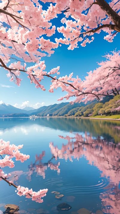 Sakura Japan Scenery for phone wallpaper