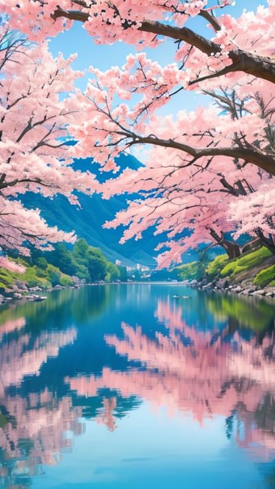 Sakura Japan Scenery for phone wallpaper