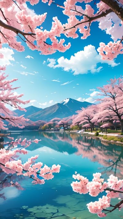 Sakura Japan Scenery for phone wallpaper