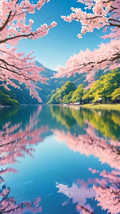 Sakura Japan Scenery for phone wallpaper