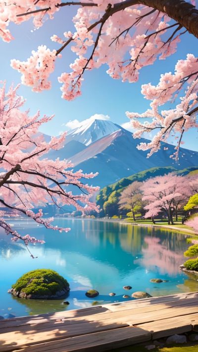 Sakura Japan Scenery for phone wallpaper