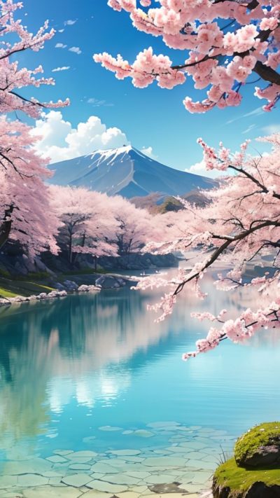 Sakura Japan Scenery for phone wallpaper