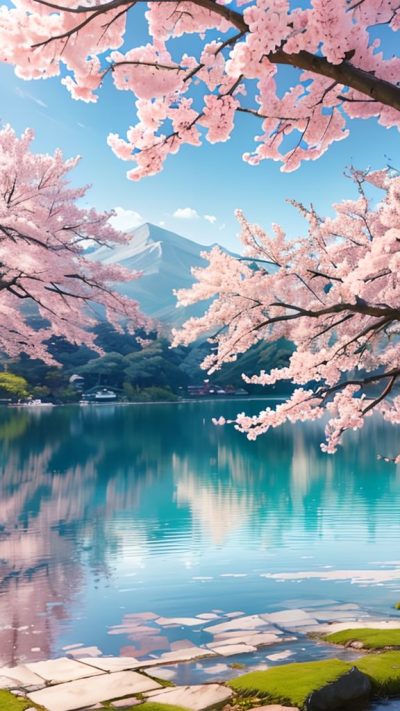 Sakura Japan Scenery for phone wallpaper