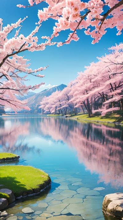 Sakura Japan Scenery for phone wallpaper