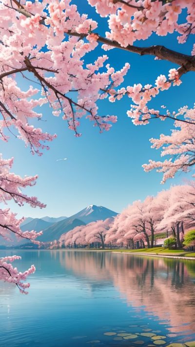 Sakura Japan Scenery for phone wallpaper