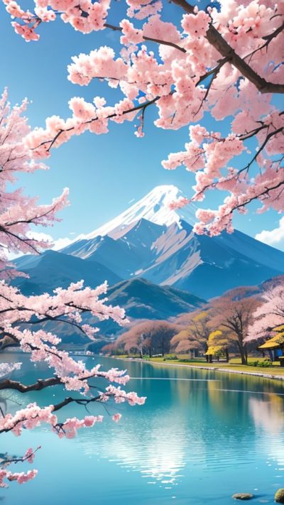 Sakura Japan Scenery for phone wallpaper