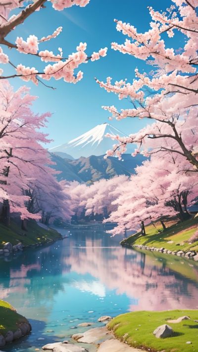 Sakura Japan Scenery for phone wallpaper