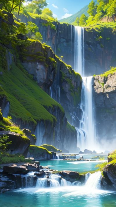 Wonderful Waterfall for phone wallpaper