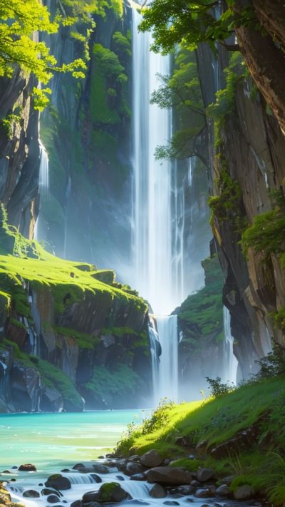 Wonderful Waterfall for phone wallpaper