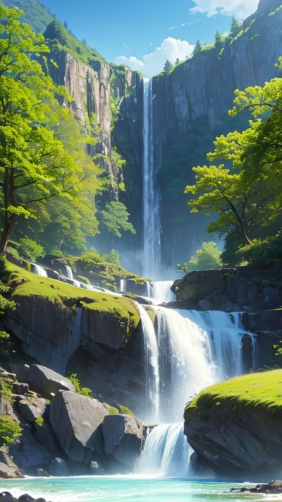 Wonderful Waterfall for phone wallpaper