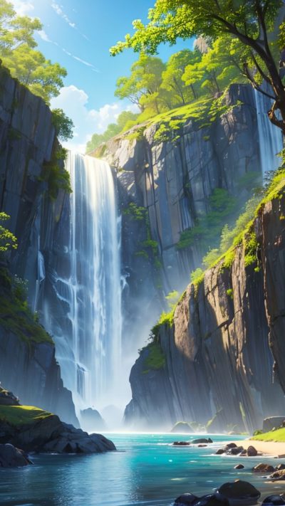 Wonderful Waterfall for phone wallpaper