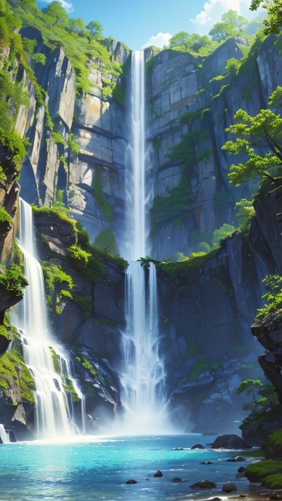 Wonderful Waterfall for phone wallpaper