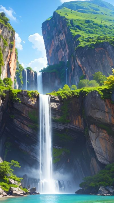 Wonderful Waterfall for phone wallpaper