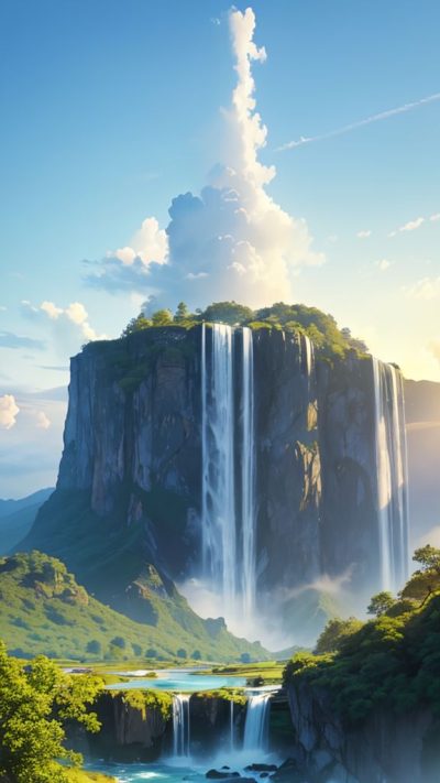 Wonderful Waterfall for phone wallpaper