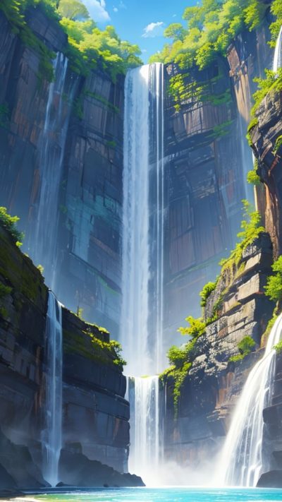 Wonderful Waterfall for phone wallpaper